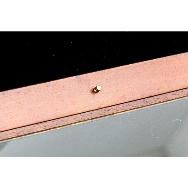 Vintage Tabletop Burl Wood and Glass Keyed Collector’s Display Box For Sale - Image 13 of 18