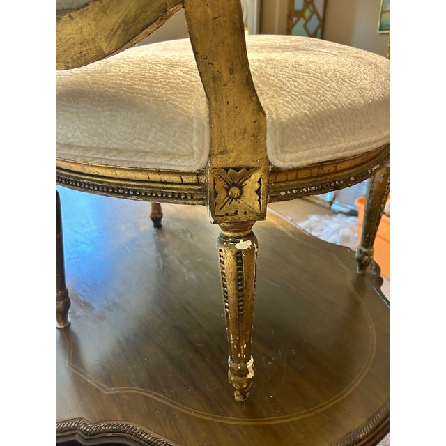 Late 18th Century Early 19th Century Pair of Antique Italian Side Chairs For Sale - Image 9 of 10