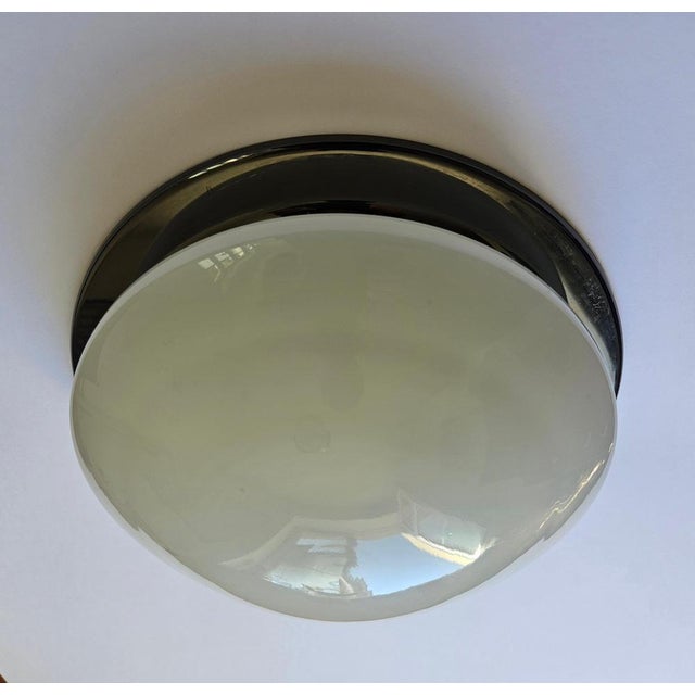 Mid-Century Bauhaus Flush Mount, Germany, 1970s For Sale - Image 13 of 15