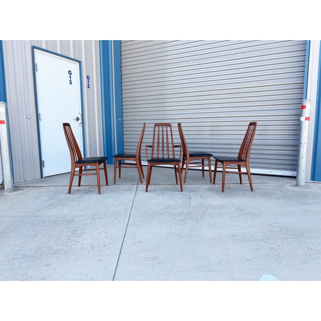 1960s 1960s Danish Modern Teak Dining Chairs by to Niels Koefoed Set of- 6 For Sale - Image 5 of 13