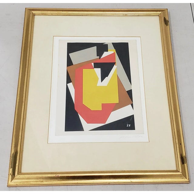 Jacques Villon "The Table With the Black Plug" Vintage Framed Silkscreen Print For Sale - Image 10 of 10