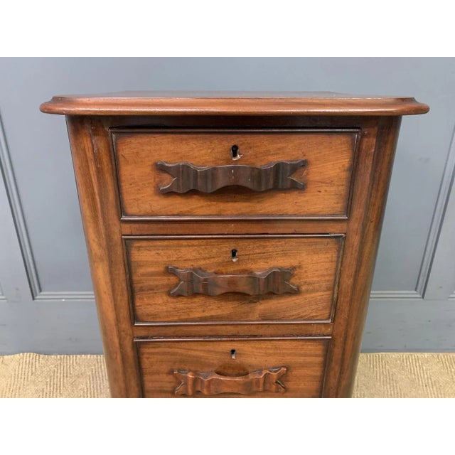 Victorian Mahogany Bedside Chests, 1870, Set of 2 For Sale - Image 9 of 12