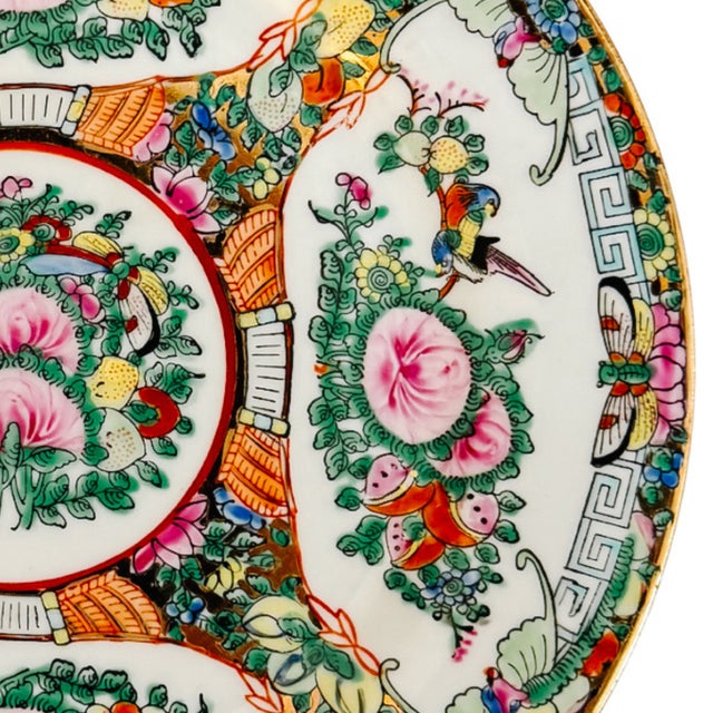 Mid 20th Century Mid 20th Century Chinese Famille Rose Canton Plates - Set of 12 For Sale - Image 5 of 7