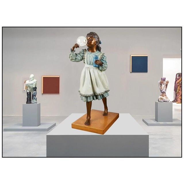 The artwork here, "Bubbles", is a wonderful depiction of a exuberant young girl, that is saturated with acute detail and...
