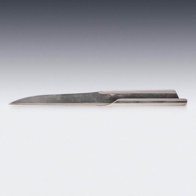 Vintage Italian Silver Letter Opener by Bulgari, 1970 For Sale - Image 3 of 7