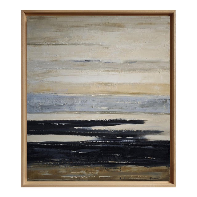 Entre 2 Calmes, Abstract Landscape, Contemporary Framed by Sophie Dumont For Sale