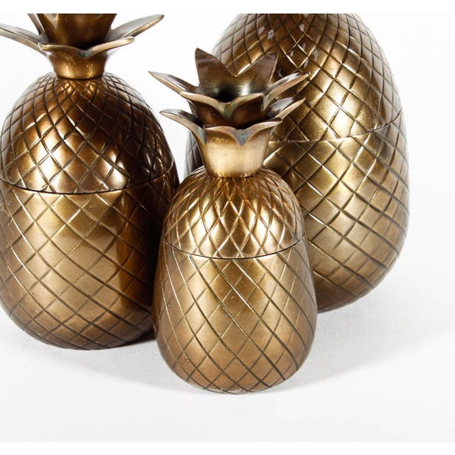 Vintage Pineapple Canisters Set Of 3 Chairish