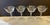 Traditional Vintage Tiffin Franciscan Chardonnay Etched Crystal Champagne Coupes – Set of 4 Elegant Faceted Stem Cocktail Glasses For Sale - Image 3 of 9