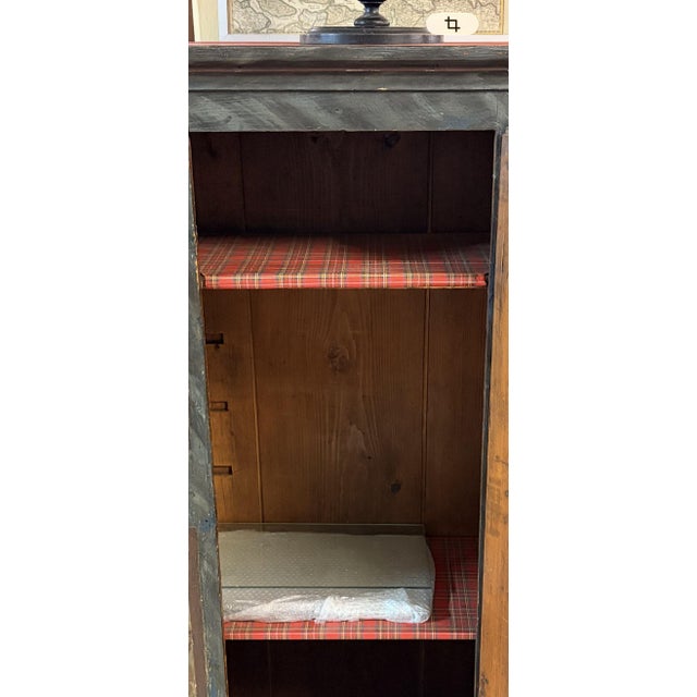 Baroque Small Painted Baroque Farmhouse Cupboard, 1797 For Sale - Image 3 of 4