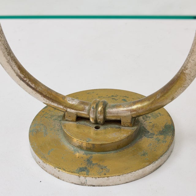 Vintage Art Nouveau Metal and Glass Patisserie Display Stand, 1930s For Sale - Image 10 of 18