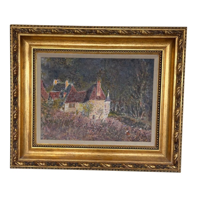 1950s “Le Retour Au Manoir” Returning to the Manor, France by French Artist Anne Sandry For Sale