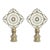 Brass Square Filigree Lamp Finials - a Pair For Sale