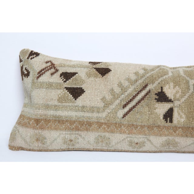 Handmade Tribal Turkish Pillow Cover - 12'' X 37'' For Sale - Image 4 of 9