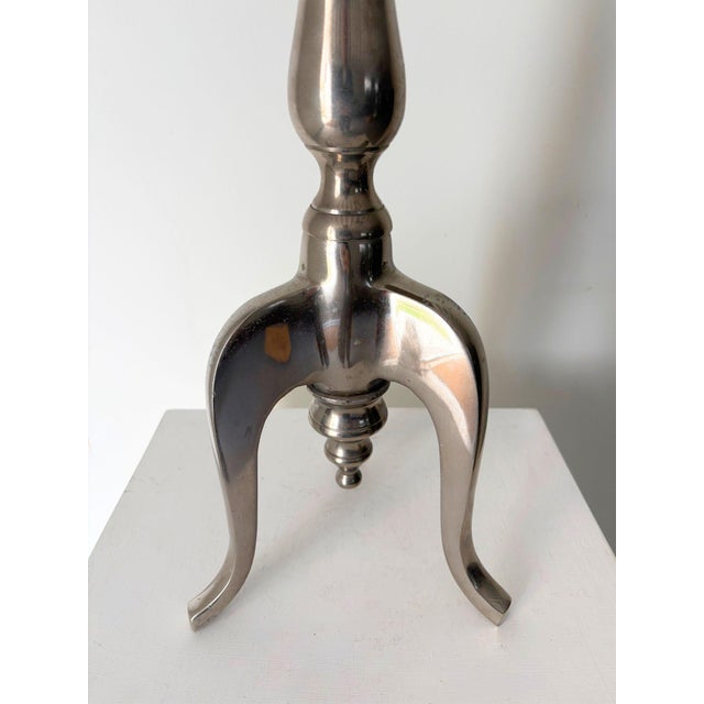 Cast Aluminium Side Table with Pedestal Tripod Legs For Sale - Image 4 of 8