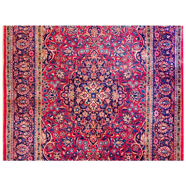 Early 20th Century Kashan Rug For Sale - Image 4 of 7