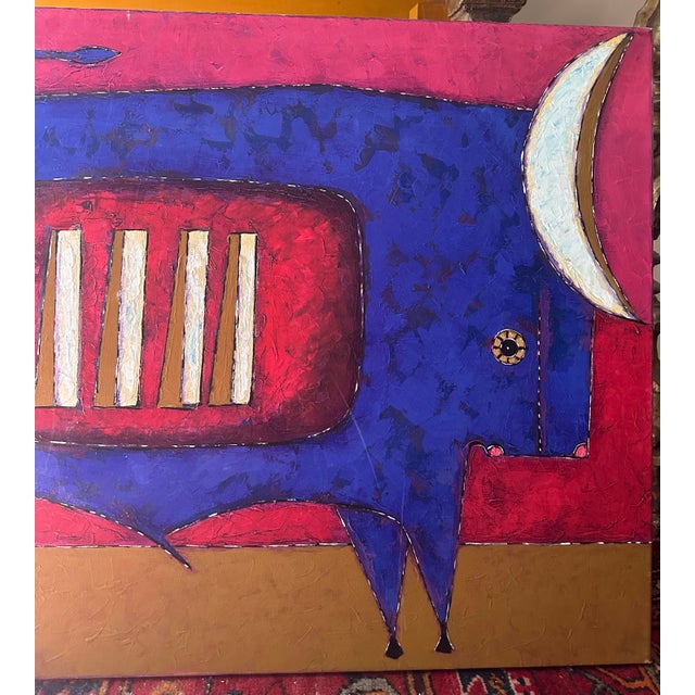 Contemporary Large Contemporary Painting by Efron Medina, “Bullfighting”. For Sale - Image 3 of 12