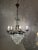 Traditional 1950s Antique Crystal Empire Style Italian Chandelier For Sale - Image 3 of 3