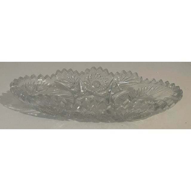 Antique Cut Glass Candy Dish For Sale - Image 4 of 9