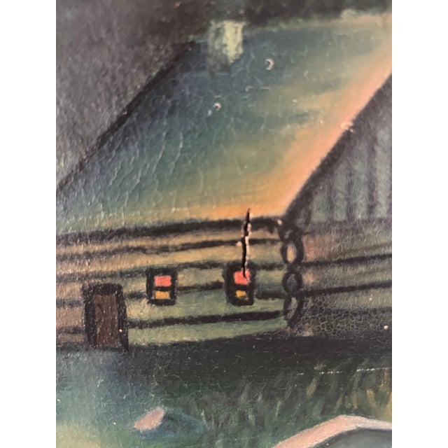 Impressionist 1930s California Impressionist W.P.A.Western Landscape Oil on Canvas - Reframed For Sale - Image 3 of 8