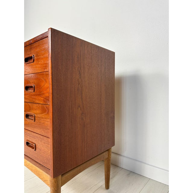 Vintage Danish Teak Chest of Drawers by Arne Hovmand Olsen for Mogens Kold, 1960s For Sale - Image 4 of 10