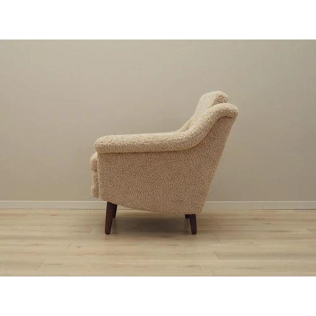Danish Beige Armchair, 1970s For Sale - Image 4 of 13