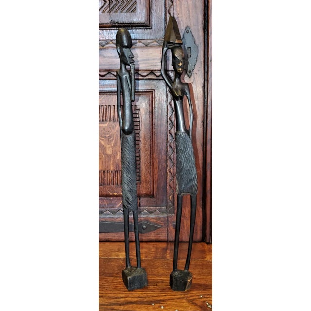 Mid 20th Century Vintage Luba Figures - a Pair For Sale - Image 5 of 9