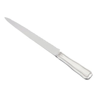 Danish Bread Knife in Stainless Steel and Sterling Silver by Georg Jensen, 1940s For Sale