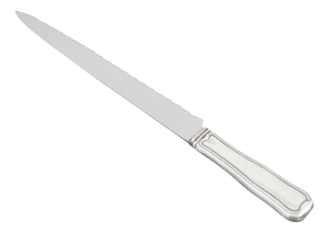 Danish Bread Knife in Stainless Steel and Sterling Silver by Georg Jensen, 1940s