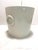 1970s 1970s Italian White Ceramic Planter Cachepot With Rings and Beaded Bands For Sale - Image 5 of 8