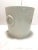 1970s Large 1970s Italian White Ceramic Cachepot Planter With Ring Handles & Beaded Bands For Sale - Image 5 of 8