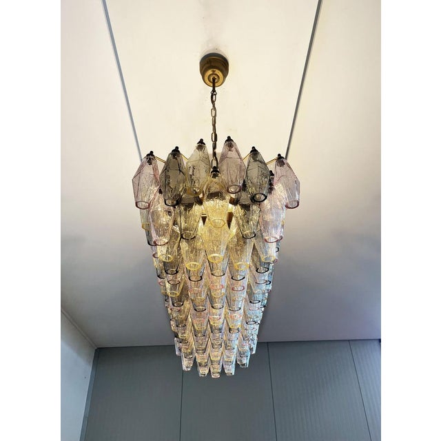 1990s Murano Poliedri Chandelier by Carlo Scarpa, 1990 For Sale - Image 5 of 18