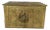 1920s English Repoussé Brass Coal Scuttle Box For Sale