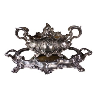 Louis XV Table Planter with Metal Mirror, 1890s For Sale