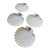 Vintage Scalloped Seashell Plates - Set of 4 For Sale