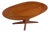 Refinished Expanding Oval Danish Modern Teak Flip-Flap Dining Table by Dyrlund For Sale