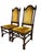 Jacobean 1980s Ethan Allen Jacobean Royal Charter Oak Dining Room Side Chairs Gothic Pair For Sale - Image 3 of 12