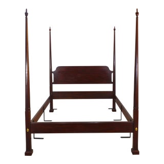 Henkel Harris Mahogany Queen Poster Bed For Sale