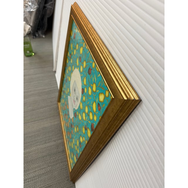Sofia Bonati Lucia Art Nouveau Watercolor, Framed For Sale - Image 10 of 12