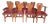 Set of Eight Restaurant Dining Chairs With Branded Keystone “P”, C. 1940, Berks County Provenance For Sale