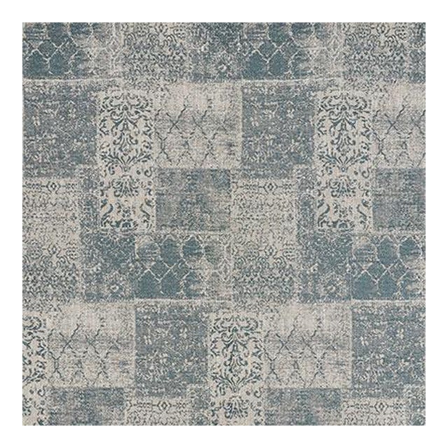 Sample - Schumacher Osmand Fabric in Aegean For Sale