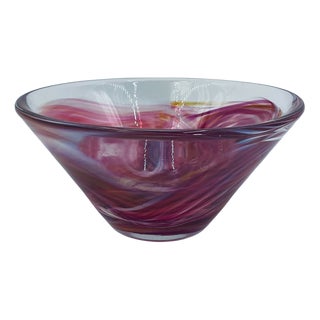 Tempera Art Bowl by Anna Ehrner for Kosta Boda, 1985 For Sale