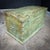 Antique Indian Rural Box in Green For Sale - Image 9 of 12