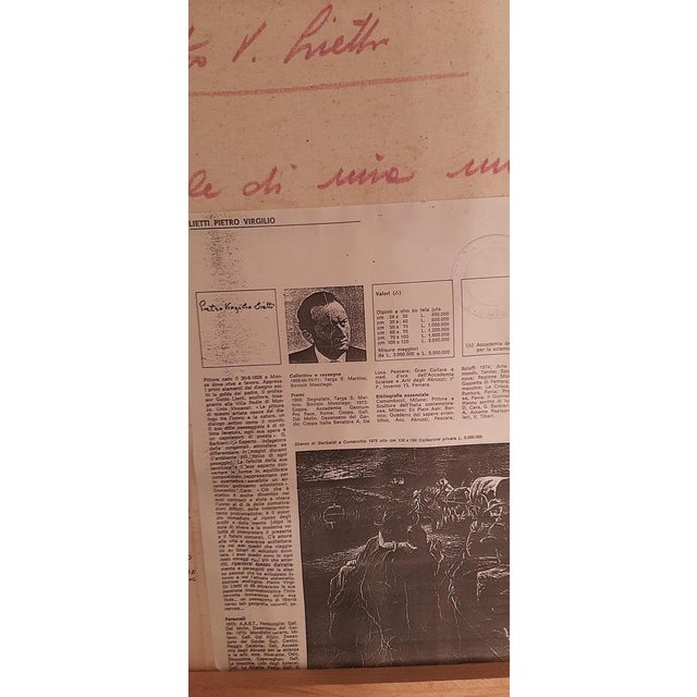 Pietro Virgilio Lietti, Rural Landscape, 1970, Oil on Canvas, Framed For Sale - Image 16 of 18