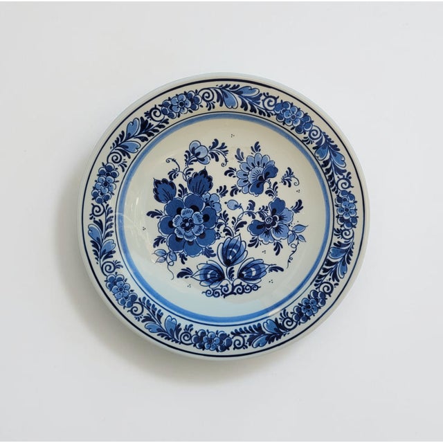 Blue Delft Wall Plate from Royal Goedewaagen, 1950s For Sale - Image 12 of 12
