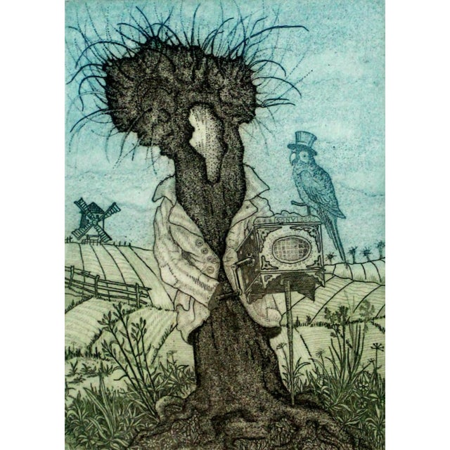 Paper Marcian Bocianowski, Canticle II, Etching on Paper, 2000s For Sale - Image 7 of 7