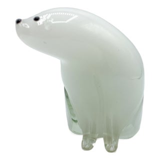 Murano The Polar Bear Figurine, 1990s For Sale