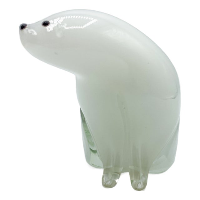 Murano The Polar Bear Figurine, 1990s For Sale