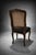 Wood Mid 20th Century Refinished French Provincial Cane-Back Dining Chairs in Old Chapel Walnut With Black Upholstery – Pair For Sale - Image 7 of 8