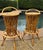 A rare pair of mid twentieth century Italian bamboo barstools with “tiki bar” influence. These stools are not marked and...