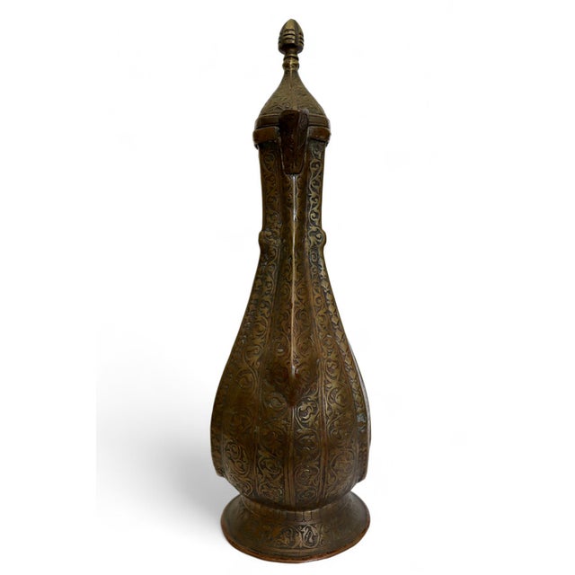 Antique Islamic Teapot in Brass Bukhara, 1900s For Sale - Image 4 of 14